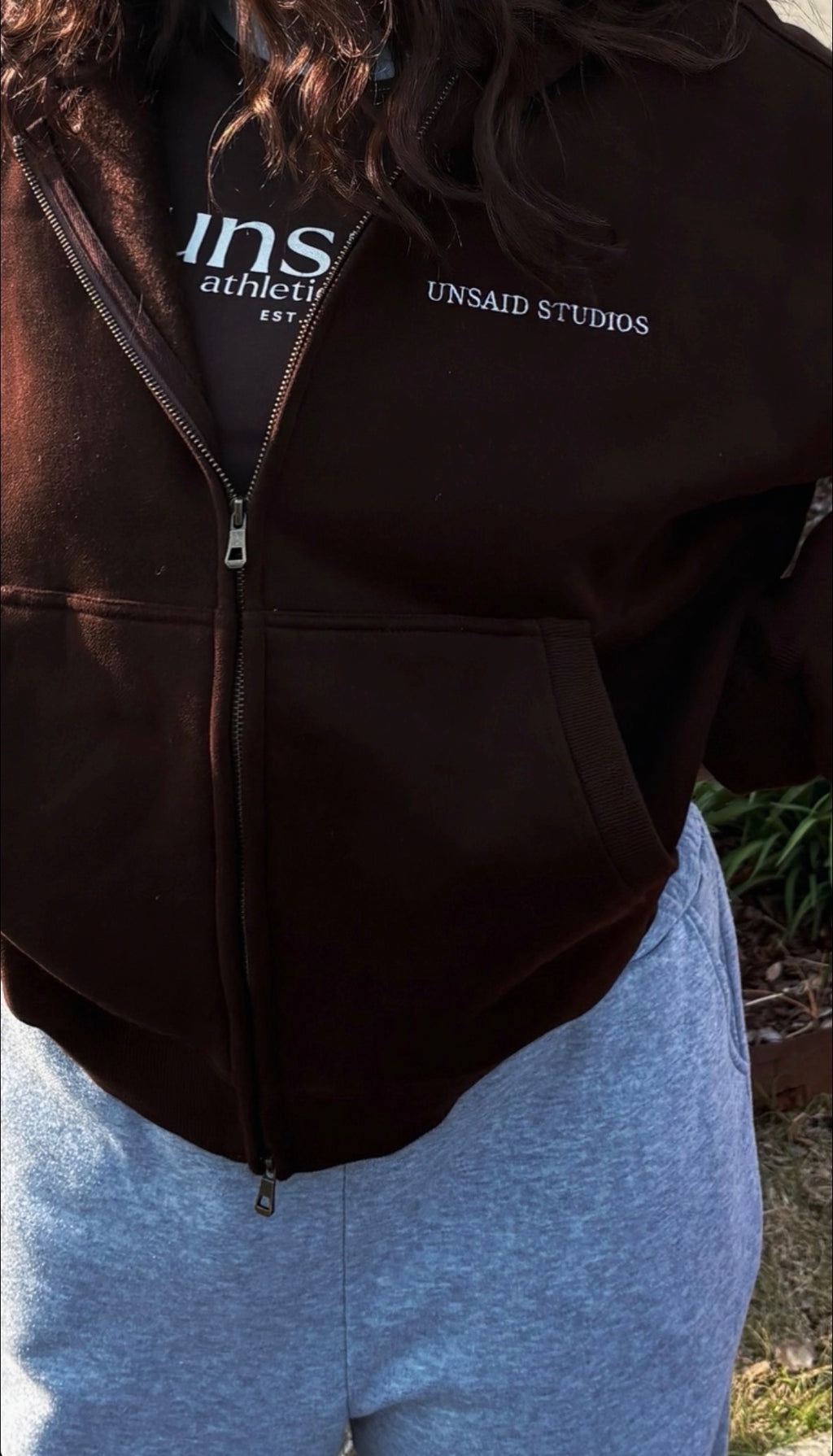 off duty zip hoodie